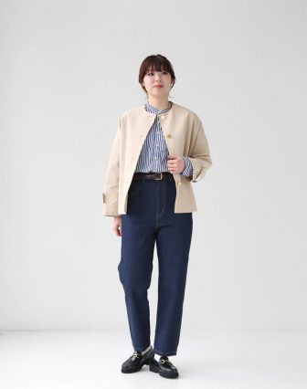 Traditional Weatherwear/MALTON ノーカラー ショートコートを使ったコーディネート